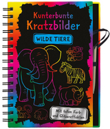 Kunterbunte Kratzbilder: Wilde Tiere