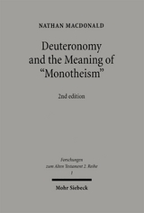 Deuteronomy and the Meaning of "Monotheism" - Nathan MacDonald