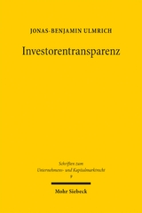 Investorentransparenz - Jonas-Benjamin Ulmrich