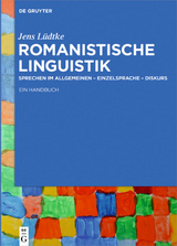 Romanistische Linguistik - Jens L&uuml;dtke