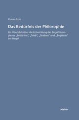 Das Bed&uuml;rfnis der Philosophie - Kunio Kozu
