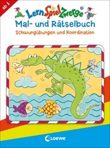 LernSpielZwerge - Mal- und R&auml;tselbuch - Schwung&uuml;bungen und Koordination