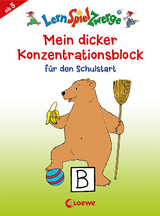 LernSpielZwerge - Mein dicker Konzentrationsblock f&uuml;r den Schulstart