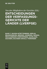 Baden-W&uuml;rttemberg, Berlin, Brandenburg, Bremen, Hamburg, Hessen, Mecklenburg-Vorpommern, Saarland, Sachsen, Sachsen-Anhalt, Th&uuml;ringen