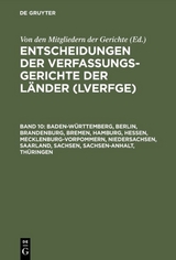Baden-W&uuml;rttemberg, Berlin, Brandenburg, Bremen, Hamburg, Hessen, Mecklenburg-Vorpommern, Niedersachsen, Saarland, Sachsen, Sachsen-Anhalt, Th&uuml;ringen