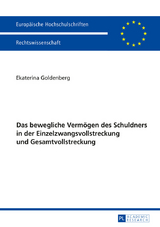 Das bewegliche Vermoegen des Schuldners in der Einzelzwangsvollstreckung und Gesamtvollstreckung - Ekaterina Goldenberg