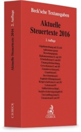 Aktuelle Steuertexte 2016 - 