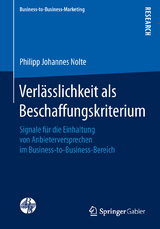 Verl&auml;sslichkeit als Beschaffungskriterium - Philipp Johannes Nolte