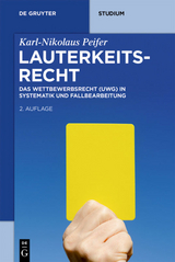 Lauterkeitsrecht - Karl-Nikolaus Peifer