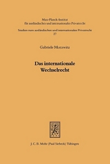 Das internationale Wechselrecht - Gabriele Morawitz