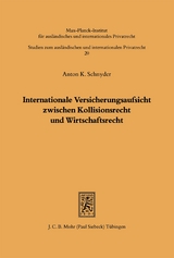 Internationale Versicherungsaufsicht - Anton K. Schnyder