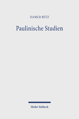 Paulinische Studien - Hans Dieter Betz