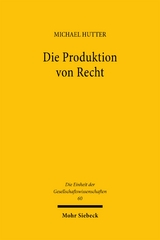 Die Produktion von Recht - Michael Hutter