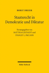 Staatsrecht in Demokratie und Diktatur - Horst Dreier