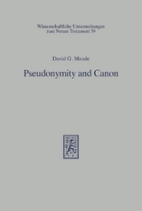 Pseudonymity and Canon - David G. Meade