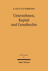 Unternehmen, Kapital und Genußrechte - Claus Luttermann