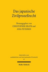 Das japanische Zivilproze&szlig;recht - 