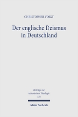 Der englische Deismus in Deutschland -  Jonas,  Stein, Christopher Voigt