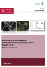 Entwicklung kolloiddisperser Wirkstoffformulierungen auf Basis von Biopolymeren - Christoph H&ouml;nnscheidt