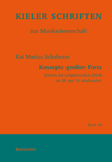 Konzepte 'gro&szlig;er' Form - Kai Marius Schabram