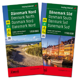 D&auml;nemark, Stra&szlig;enkarten-Set 1:150.000, freytag & berndt