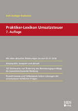 Praktiker-Lexikon Umsatzsteuer - Radeisen, Rolf-Rüdiger