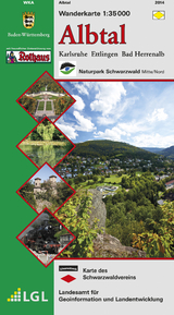 Wanderkarte 1:35000 Albtal - 