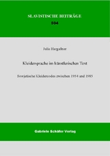 Kleidersprache im k&uuml;nstlerischen Text - Julia Harga&szlig;ner