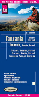 Reise Know-How Landkarte Tansania, Ruanda, Burundi (1:1.200.000) - 