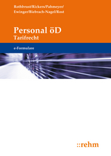e-Formulare Personal f&uuml;r den &ouml;ffentlichen Dienst - Tarifrecht - Manfred Rothbrust, Carola Pahmeyer, Hildegard Ewinger, Marie Klebau