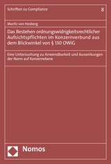 Das Bestehen ordnungswidrigkeitsrechtlicher Aufsichtspflichten im Konzernverbund aus dem Blickwinkel von &sect; 130 OWiG - Moritz von Hesberg