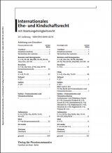 Internationales Ehe- und Kindschaftsrecht mit Staatsangehörigkeitsrecht - Bergmann, Alexander; Ferid, Murad; Henrich, Dieter