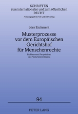 Musterprozesse vor dem Europ&auml;ischen Gerichtshof f&uuml;r Menschenrechte - J&ouml;rn Eschment