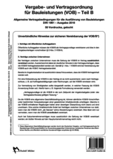 VOB Teil B – Vordrucke Ausgabe 2016