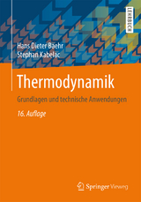 Thermodynamik - Baehr, Hans Dieter; Kabelac, Stephan