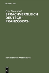 Sprachvergleich Deutsch - Franz&ouml;sisch - Peter Blumenthal