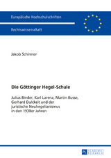 Die Goettinger Hegel-Schule - Jakob Schirmer