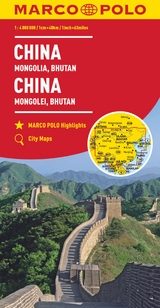 MARCO POLO Kontinentalkarte China, Mongolei, Bhutan 1:4 Mio. - 