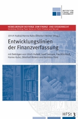 Entwicklungslinien der Finanzverfassung - 