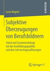 Subjektive &Uuml;berzeugungen von Berufsbildnern - Lucio Negrini