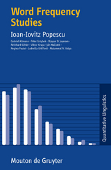 Word Frequency Studies - Ioan-Iovitz Popescu