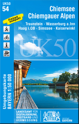 UK50-54 Chiemsee, Chiemgauer Alpen - Breitband und Vermessung Landesamt f&uuml;r Digitalisierung  Bayern