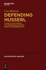 Defending Husserl - Uwe Meixner