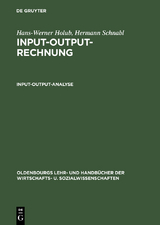 Input-Output-Analyse - Hans-Werner Holub, Hermann Schnabl