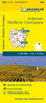 Michelin Karte Ardennen, N&ouml;rdliche Champagne
