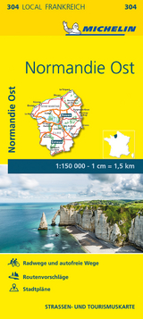 Michelin Karte Normandie Ost. Eure, Seine-Maritime