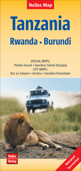 Nelles Map Landkarte Tanzania - Rwanda - Burundi - 