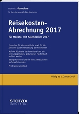 Reisekosten-Abrechnungen 2017 mit Kalendarium - 