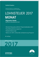 Tabelle, Lohnsteuer 2017 Monat - 