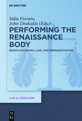 Performing the Renaissance Body - 